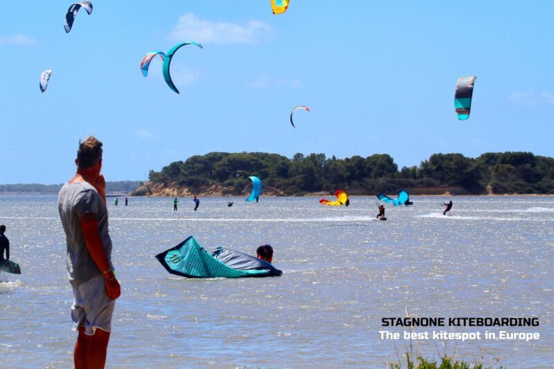 Uscita facilitata da una piccola spiaggia allo Stagnone